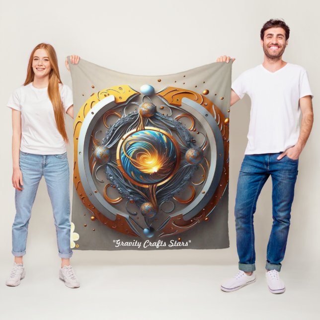 "Galactic Birth" Fleece Blanket (In Situ)