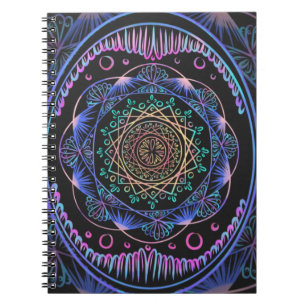 Galactic Bloom Mandala Notebook