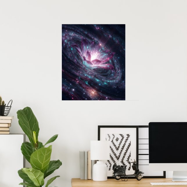 Galactic Bloom Poster (Home Office)