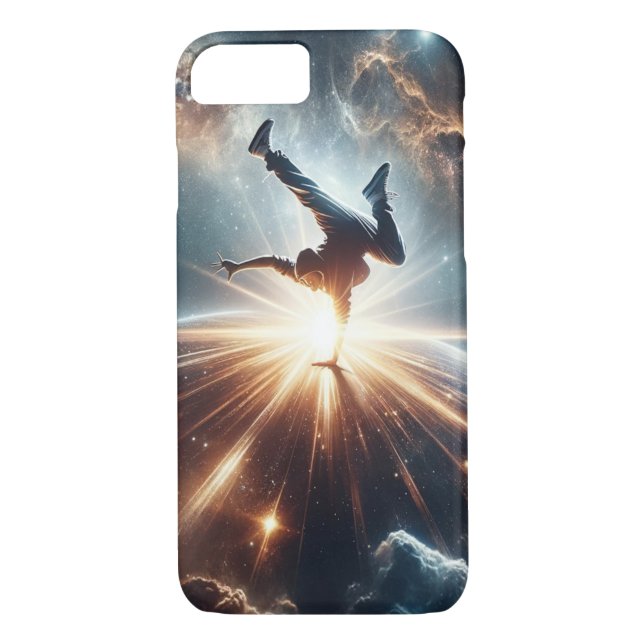 Galactic Breakdance Explosion in Deep Space Case-Mate iPhone Case (Back)