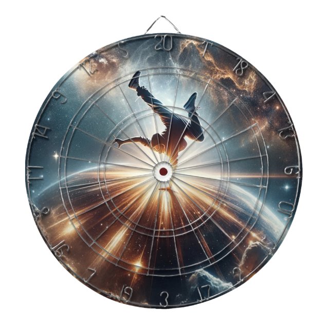 Galactic Breakdance Explosion in Deep Space Dartboard (Front)