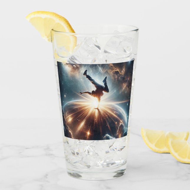 Galactic Breakdance Explosion in Deep Space Glass (Front Ice)