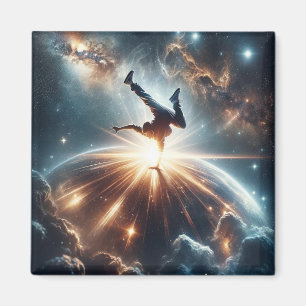 Galactic Breakdance Explosion in Deep Space Magnet