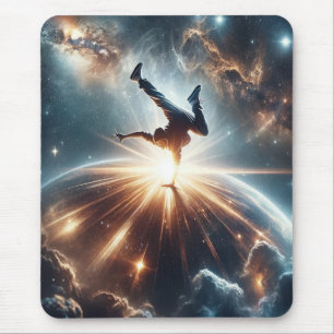 Galactic Breakdance Explosion in Deep Space Mouse Mat