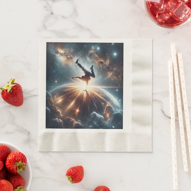 Galactic Breakdance Explosion in Deep Space Napkin (Insitu)