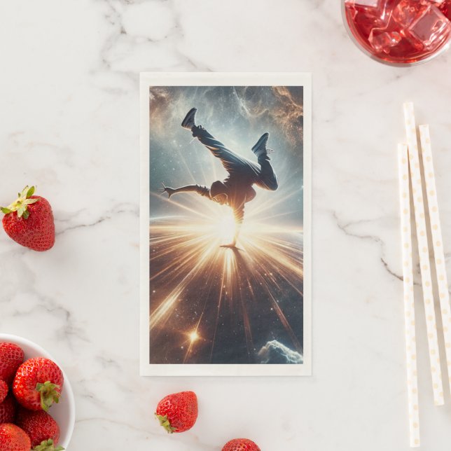 Galactic Breakdance Explosion in Deep Space Napkin (Insitu)