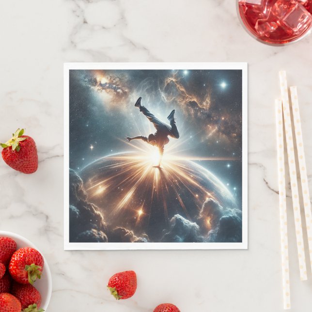 Galactic Breakdance Explosion in Deep Space Napkin (Insitu)