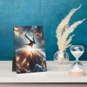 Galactic Breakdance Explosion in Deep Space Plaque