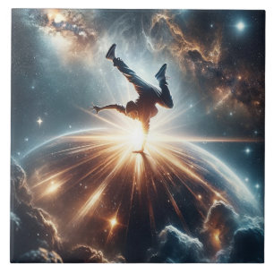 Galactic Breakdance Explosion in Deep Space Tile