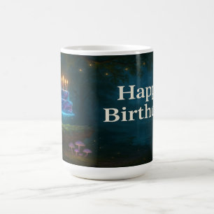 Galactic Cake in the Enchanted Forest Coffee Mug