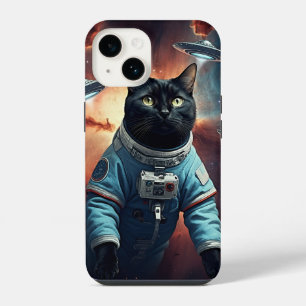 Galactic Cat Astronaut iPhone 14 Case