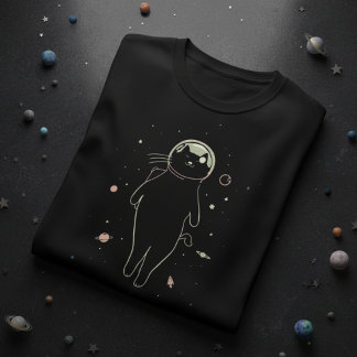 Galactic Cat Voyager Design – Space Cat Astronaut T-Shirt