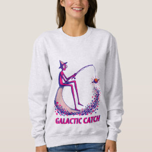 Galactic Catch Illustration – Moon Fishing & Glowi Sweatshirt
