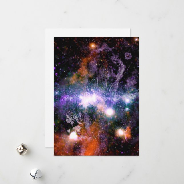 Galactic Centre of Milky Way Galaxy X-Ray Hubble   Holiday Card (Front/Back In Situ)
