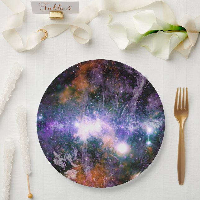 Galactic Centre of Milky Way Galaxy X-Ray Hubble   Paper Plate (Wedding)