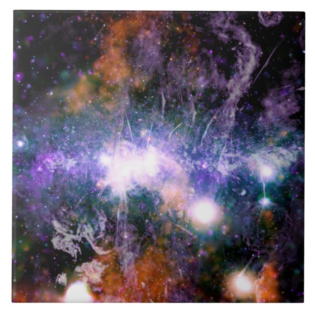 Galactic Centre of Milky Way Galaxy X-Ray Hubble   Tile (Front)