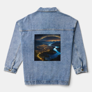 Galactic Chic: Customised Space Theme Denim Jacket