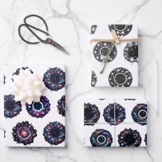 Galactic Christmas Wrapping Paper Set – Celestial 