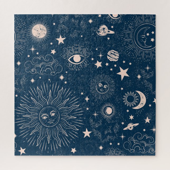 Galactic Constellations: Space Pattern Design Jigsaw Puzzle (Vertical)