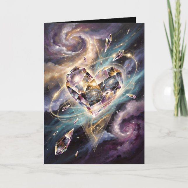 Galactic Crystal Heart Card (Front)