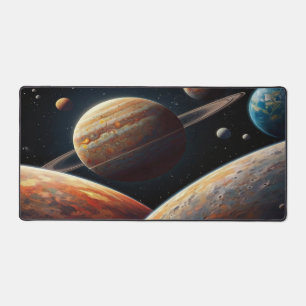 Galactic Desk Mat Space-Themed Mouse Pad with