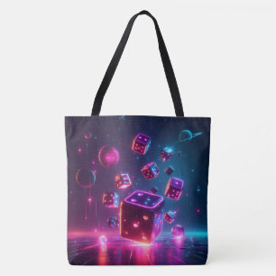 Galactic Dice 🎲 Shoulder Tote Bag