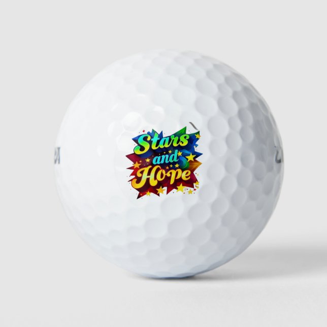 "Galactic Dreams" Golf Balls (Front)