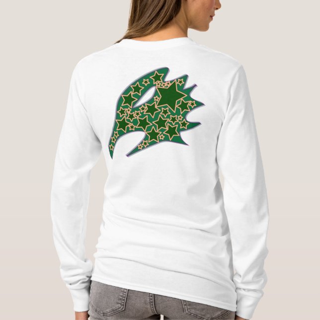 Galactic eagle: Dark Green T-Shirt (Back)