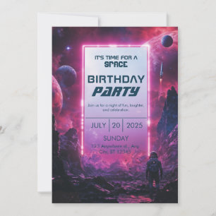Galactic Explorer Birthday Invite