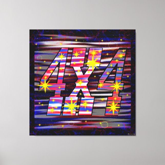 Galactic Four by Four Canvas Print (Front)