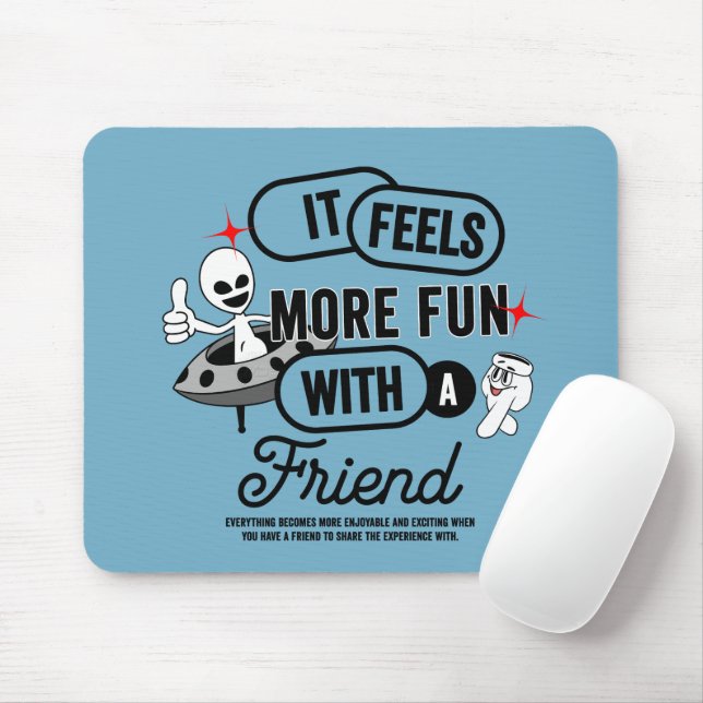 Galactic Friends Space |  Mouse Mat (With Mouse)