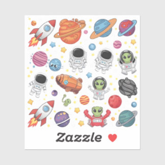 Galactic Fun: Space Adventure Sticker Set