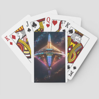 "Galactic Gamble: Marvel's Celestial Cruiser Card" Playing Cards