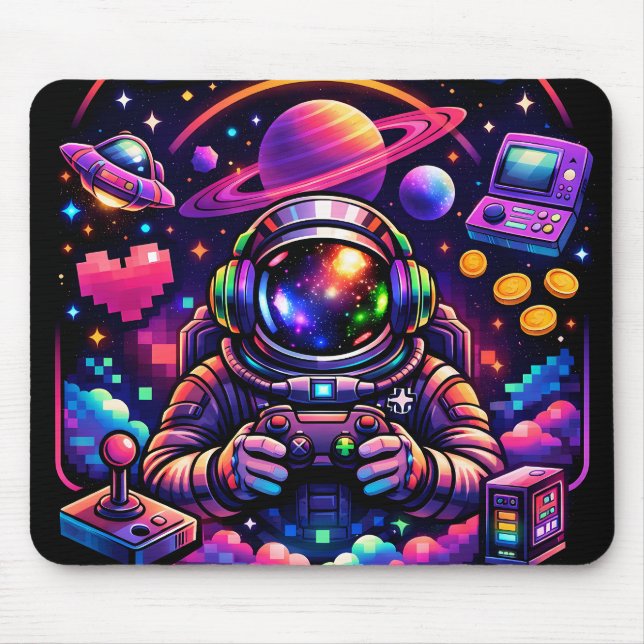 Galactic gamer by me  mouse mat (Front)