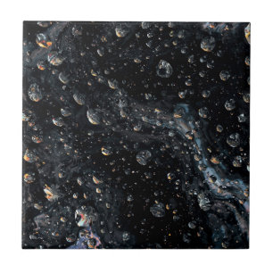 Galactic Gemstone Droplets on a Cosmic Canvas Tile