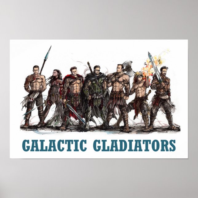 Galactic Gladiators Poster (Front)