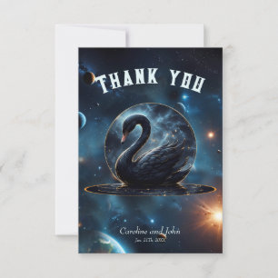 Galactic Grace: The Black Swan.  Thank You Card