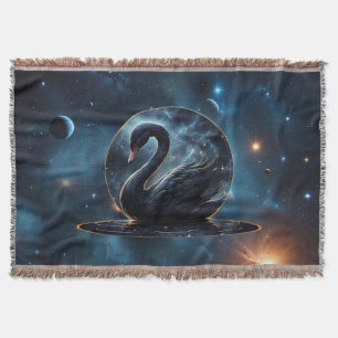 Galactic Grace: The Black Swan. Throw Blanket