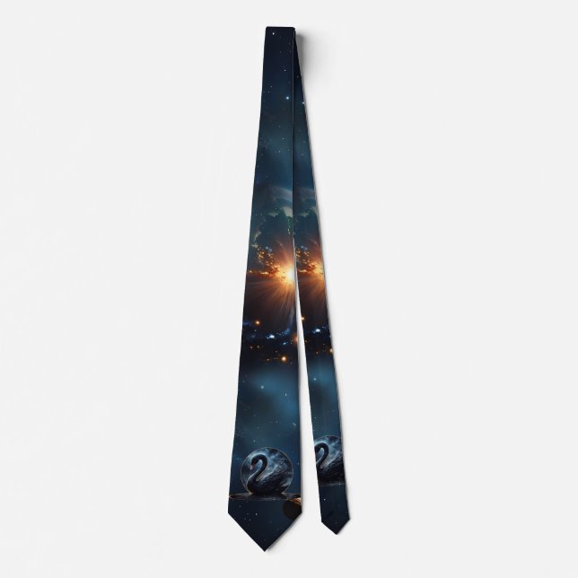 Galactic Grace: The Black Swan.  Tie (Front)