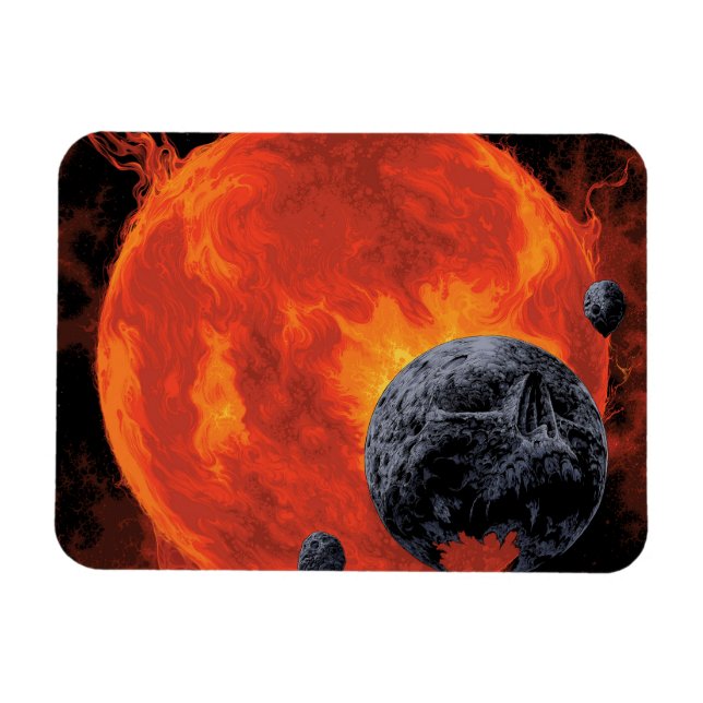 Galactic Graveyard Poster, Macs 2129-1. Magnet (Horizontal)