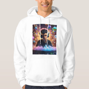 "Galactic Grooves: Intergalactic DJ Journey" Hoodie