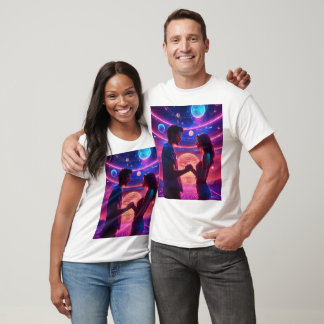 "Galactic Harmony: Celestial Dance" T-Shirt