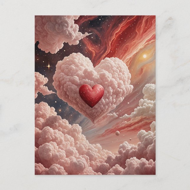 Galactic Heart Holiday Postcard (Front)