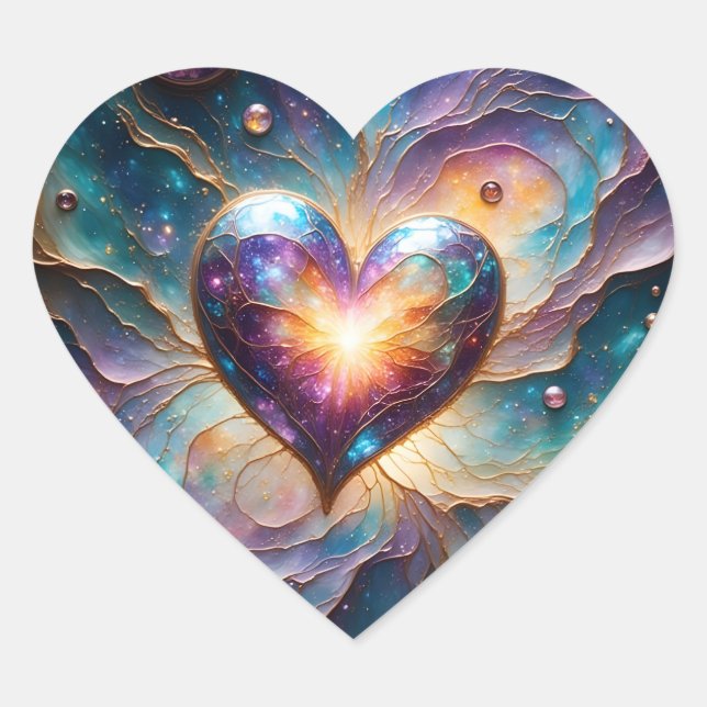 Galactic Heart of the Universe Sticker (Front)