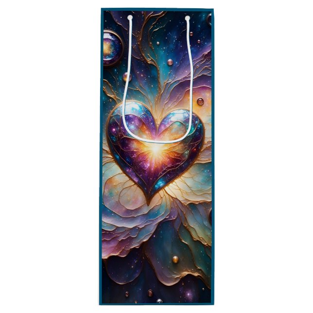 Galactic Heart of the Universe Wine Gift Bag (Front)