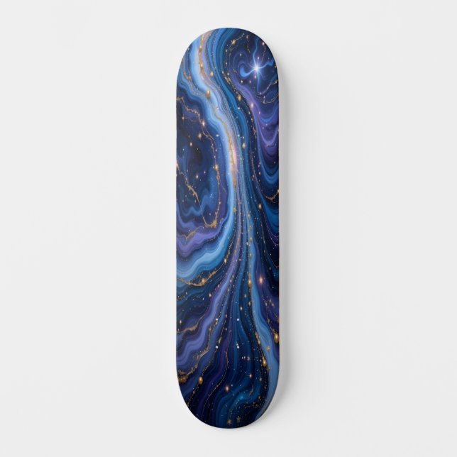 Galactic Marble Flow Edition 4 Skateboard (Front)