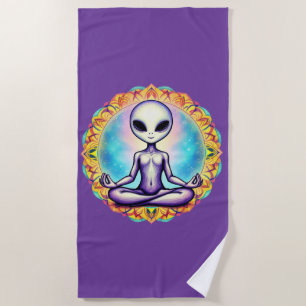 Galactic Meditation Beach Towel