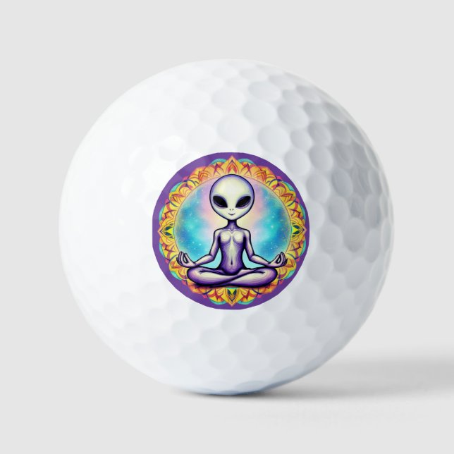 Galactic Meditation Golf Balls (Front)