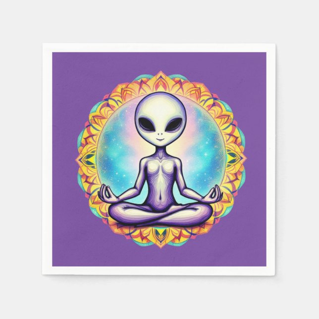 Galactic Meditation Napkin (Front)