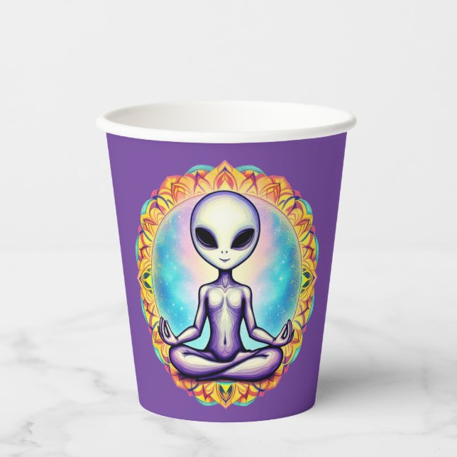 Galactic Meditation Paper Cups (Front)